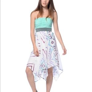 Strapless Summer Dress Zumiez